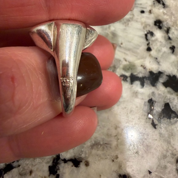 2 TOUS Silver Signet Rings - Picture 8 of 9